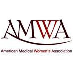 AMWA logo consisting of the letters A M W A and the words American Medical Women's Association underneath the letters